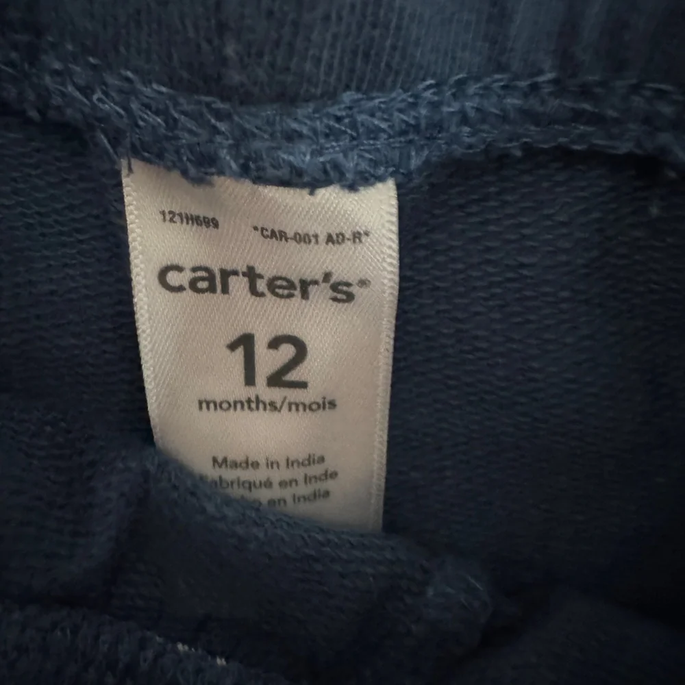 Carter's Navy  football Striped Kids Matching Set